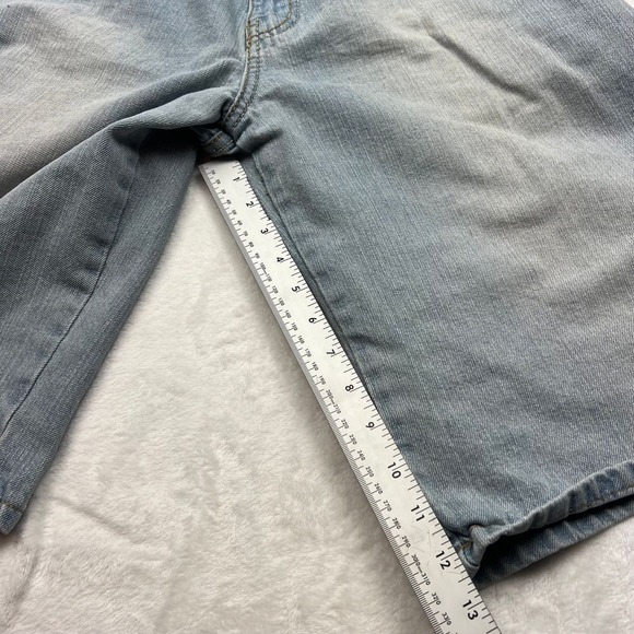 Royal Blue Denim Shorts Relaxed Fit Light Wash‎ Men 36 Skater Baggy Streetwear - Picture 8 of 11